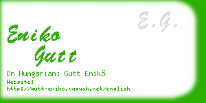 eniko gutt business card